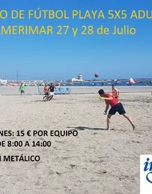 Torneo de Fútbol Playa 5x5 Adultos Almerimar