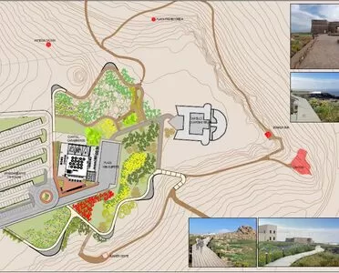 El Jardín Mediterráneo en el entorno del Castillo de Guardias Viejas contará con caminos peatonales, miradores y aparcamientos
