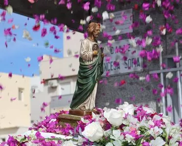 Balerma honra a San Judas Tadeo con la misa y procesión de su imagen