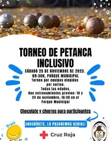 Torneo de petanca inclusivo